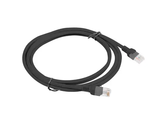 Кабел Lanberg patch cord CAT.5E 2m, black