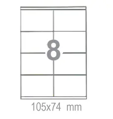 Самозалепващи етикети 105х74 8 бр.