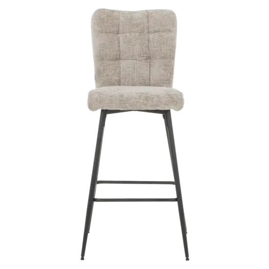 Бар стол МАКСИ-снимка отпред, черни крака