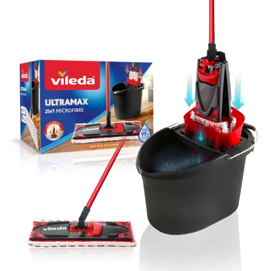 Моп с кофа VILEDA 2IN1 ULTRAMAX - комплект