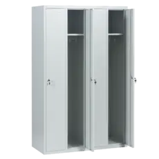 Метален гардероб BTL с 4 отделения 183х113х50 см- с две отворени врати