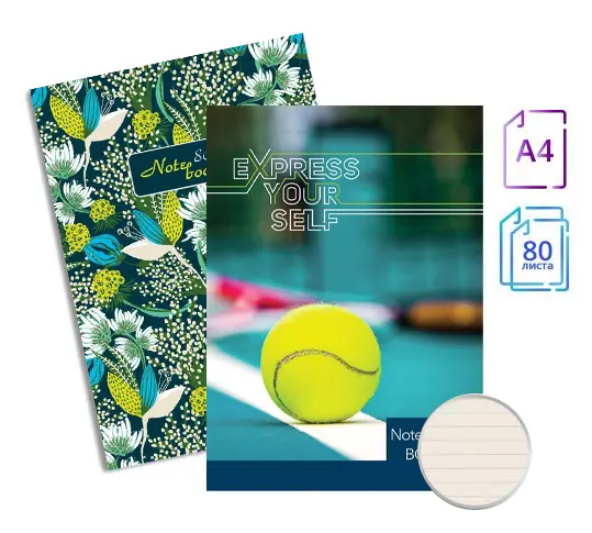 Тетрадка телчета А4 вестник 80 л редове