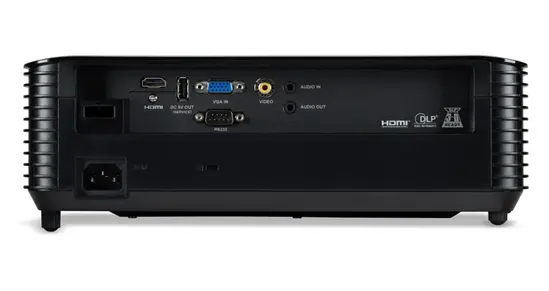 Мултимедиен проектор Acer Projector X1228i, DLP, XGA (1024x768), 4500 ANSI Lm, 20 000:1, 3D, Auto keystone, HDMI, WiFi, VGA in, USB, RCA, RS232, Audio inout, DC Out (5V1A), 3W Speaker, 2.7kg, Black