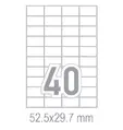 Самозалепващи етикети 52.5x29.7 40 бр.