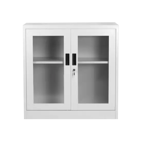 Архивен шкаф BTL J с 2 отделения 90х40х90 см стъкло, празен със затворени врати