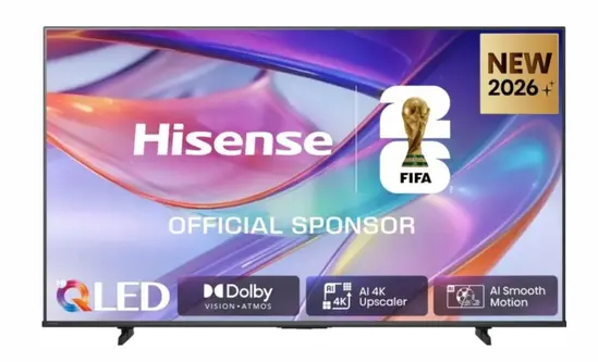 Телевизор Hisense 50" E7S, 4K Ultra HD 3840x2160, QLED, Quantum Dot, HDR 10+, HLG, Dolby Vision, DTS Virtual X, Smart TV, WiFi, Light Sensor, BT, Anyview Cast, 3xHDMI, 2xUSB, LAN, CI+, DVB-T2/C/S2, Black