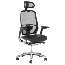 Работен стол АРЕС- снимка отпред, черен цвят