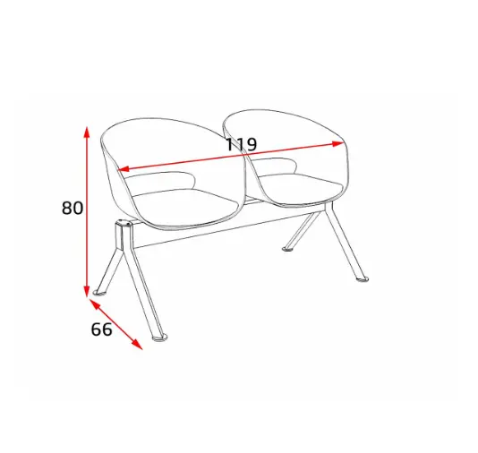 Посетителска пейка КАНАТИЦА SLD 68 SLD 88