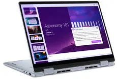 Лаптоп Dell 14 Plus 2-in-1 DB04250, Intel Ultra 7 256V (47 TOPS NPU, 8 cores, up to 4.8 GHz), 14" 16:10 FHD+(1920x1200) Touch 300nits WVA AG, 16GB, LPDDR5X, 8533MTs (onboard), 512GB M.2 SSD PCIe, Intel Arc, FHD RGB and Mic, Wi-Fi 7, FPR, Backlit Kb, Win 