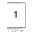 Самозалепващи етикети 210x297 1 бр.