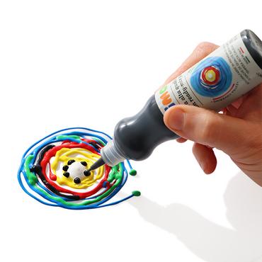 Бои темперни Primo 6 цвята x 75 мл бутилка с дюза