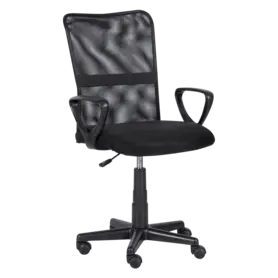 Работен стол ДОРИС-снимка отстрани, дамаска с мрежа