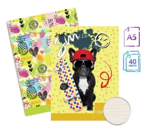 Тетрадка телчета А5 вестник 40 л редове