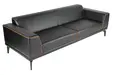 Триместен диван САМУИЛ SOLO 03 - снимка отгоре, черен цвят