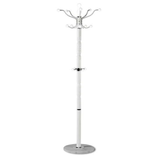 Закачалка за дрехи 8106- бяла, 9 кукички