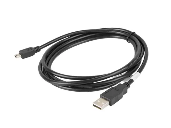 Кабел Lanberg USB MINI-B(M) -  USB-A (M) 2.0 cable 1.8m, black (Canon)
