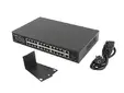 Комутатор Lanberg switch 24x 1GB poe+2x GB 2x sfp rack 19' gigabit ethernet 360w
