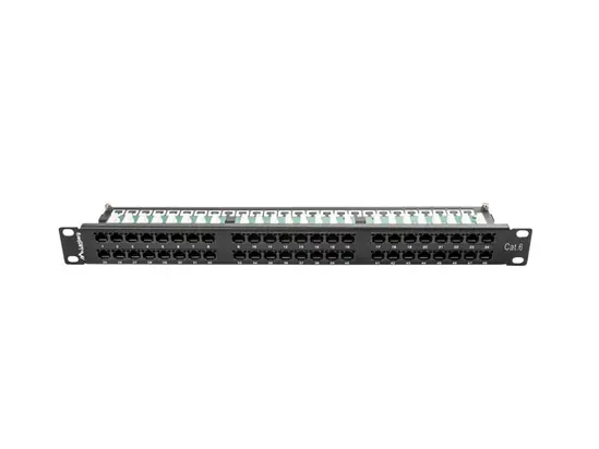 Пач панел Lanberg patch panel 48 port 1U CAT.6, black