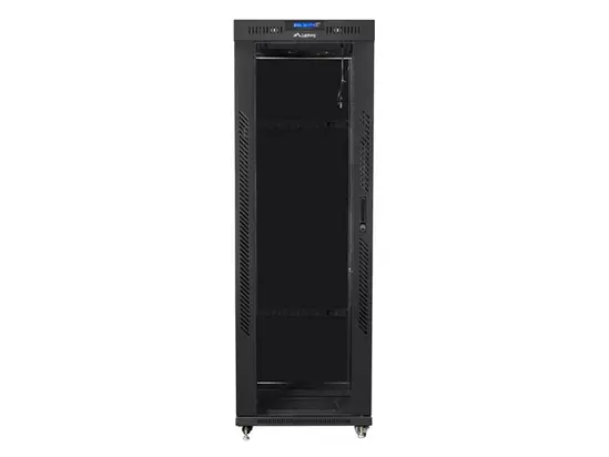 Комуникационен шкаф Lanberg rack cabinet 19' free-standing 37U600x800 (flat pack) with glass door lcd black v2