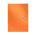 Папка с ластик и 3 капака Leitz WOW оранжева