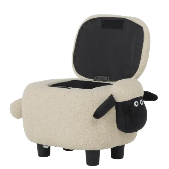 Табуретка детска с ракла овца-отворена