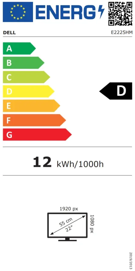 Монитор Dell E2225HM, 21.5" Edge LED Anti-Glare, VA Panel, 5ms GTG, 100 Hz, 3000:1, 250 cdm2, Full HD 1920x1080, VGA, HDMI, Display Port, Tilt, Black