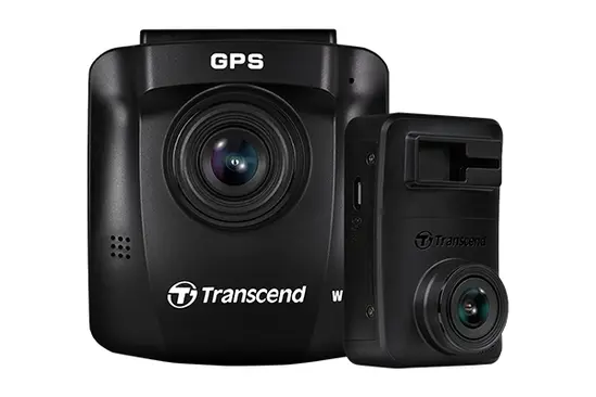 Камера-видеорегистратор Transcend 64Gx2, Dual Camera Dashcam, Dual 1440P, GPS