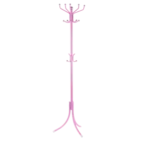 Закачалка за дрехи 8128- снимка отпред, розова, метална