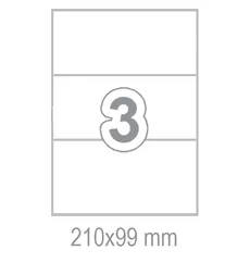 Самозалепващи етикети 210x99 3 бр.