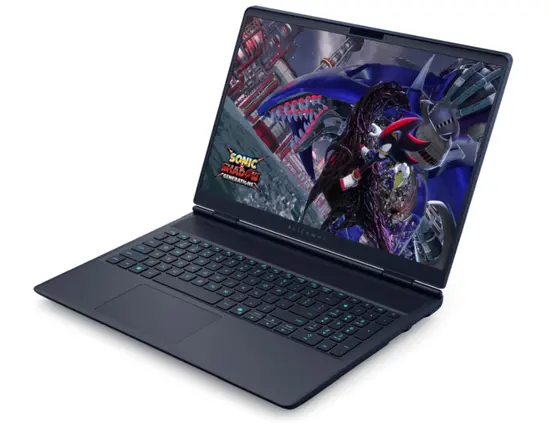 Лаптоп Dell Alienware 16X Aurora AC16251, Intel Core Ultra 7 255HX (30MB, 20C, 1.8 to 5.2 GHz P-Core), 16" WQXGA (2560x1600) 240Hz, 3ms, 32GB, 2x16GB, DDR5, 5600 MT/s, 1TB SSD, NVIDIA RTX 5060 8GB GDDR7, HD Cam, and Mic, Wi-Fi 7, AlienFX RGB, Win11 Pro, 3