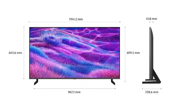 Телевизор Samsung 50" 50QN80F Neo QLED Ultra HD 4K Mini LED Smart HDR 50Hz Model 2025 Black