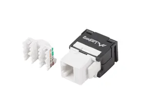 Конектор Lanberg keystone toolless module RJ45 180° UTP CAT.5e