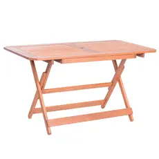 Сгъваема градинска маса МИГЛЕНА- от тропическо дърво