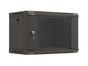 Комуникационен шкаф Lanberg rack cabinet 19' wall-mount 6U/540x350 (flat pack) with glass door black