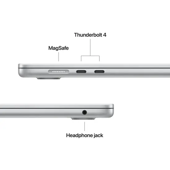 Лаптоп Apple MacBook Air 15.3: Apple M5 chip with 10-core CPU and 10-core GPU, 24GB, 1TB SSD - Silver