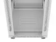Комуникационен шкаф Lanberg rack cabinet 19' free-standing 42U600x800 (flat pack) with glass door lcd grey v2