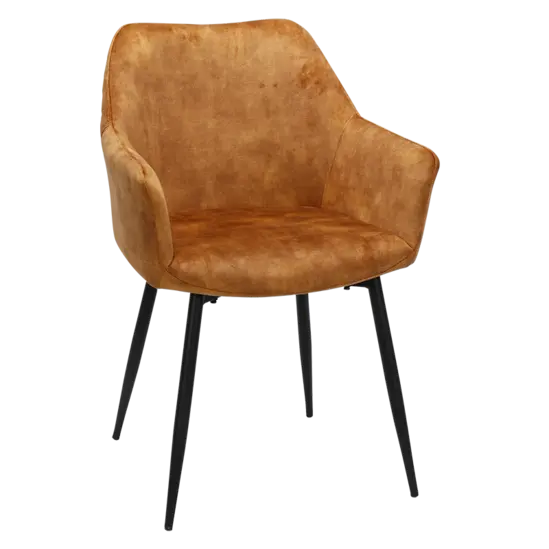 Трапезен стол ЕВЕЛИН- оранжев