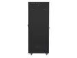 Комуникационен шкаф Lanberg rack cabinet 19' free-standing 27U800x1200 (flat pack) with mesh door lcd black