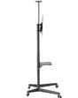 Стойка Neomounts Mobile Floor Stand incl. AV- and cam shelf (height adjustable: 128.5-145 cm)