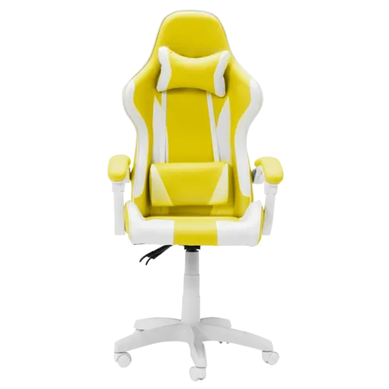 Геймърски стол ТЕСА- снимка отпред, ергономичен с две възглавнички