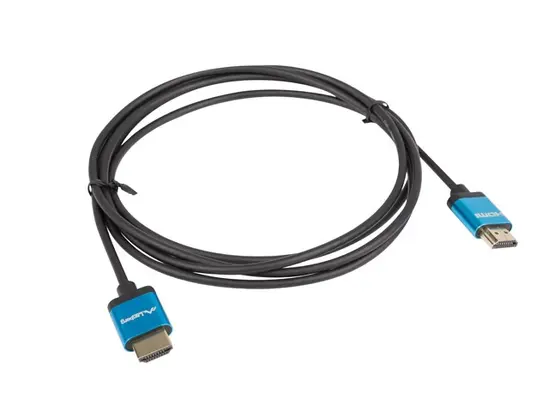 Кабел Lanberg HDMI MM V2.0 4K cable 0.5m, slim, black