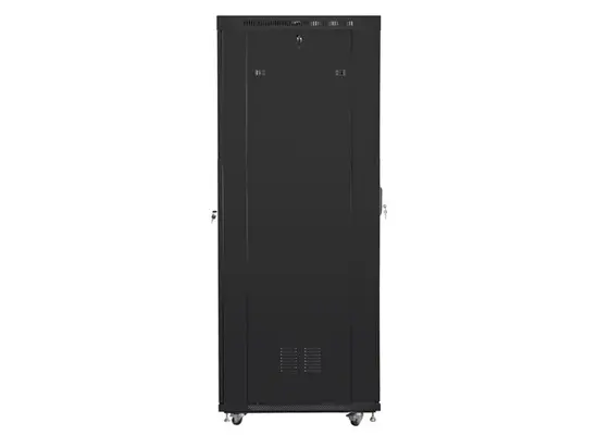 Комуникационен шкаф Lanberg rack cabinet 19' free-standing 37U800x1000 (flat pack) with glass door lcd black v2