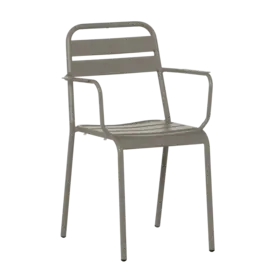 Градински стол ЛУНОРА- цвят капучино на метала