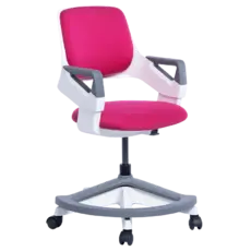 Детски стол ВЕНЕТА със степенка-снимка отстрани, розов цвят