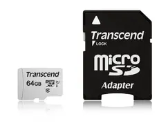 Памет Transcend 64GB microSD UHS-I U1 (with adapter)