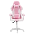 Геймърски стол ТЕСА- в два цвята, розов-бял