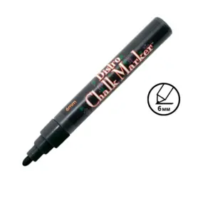 Маркер тебешир Marvy Uchida черен