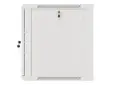 Комуникационен шкаф Lanberg rack cabinet 19' wall-mount 12U600x600 for self-assembly with metal door grey (flat pack)