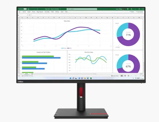 Монитор Lenovo ThinkVision T32h-30 31.5' IPS, WLED, 16:9, 2560x1440, 4ms, 1000:1, 60Hz, 350 cdm2, USB-C, HDMI, DP, RJ45, Tilt, Swivel, Pivot, Height Adjust Stand