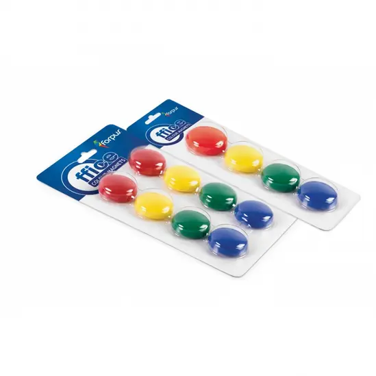 Магнити ф 20 мм 6 броя- цветни